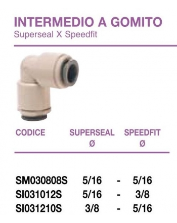 Intermedio a gomito Superseal x Speedfit