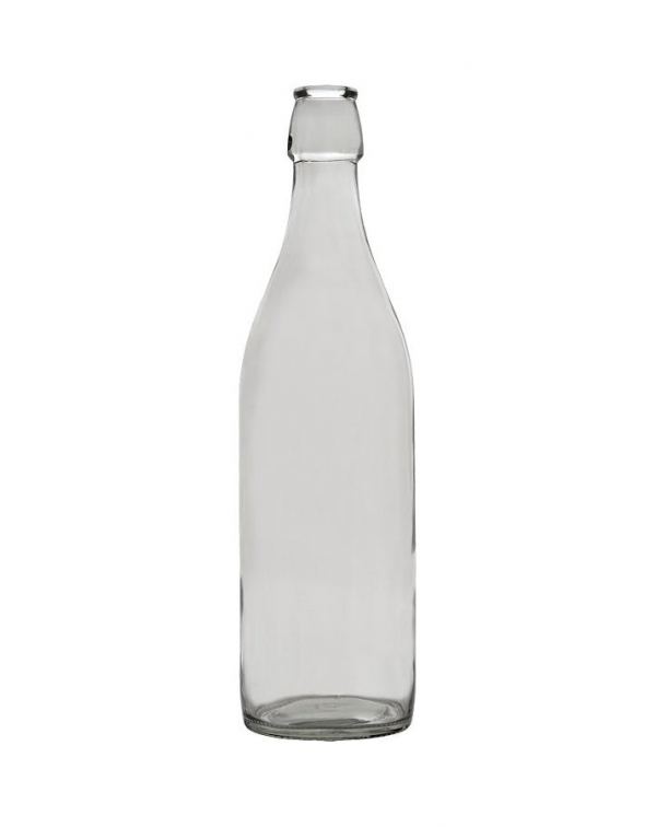 Bottiglia liscia 1 lt con tappo meccanico